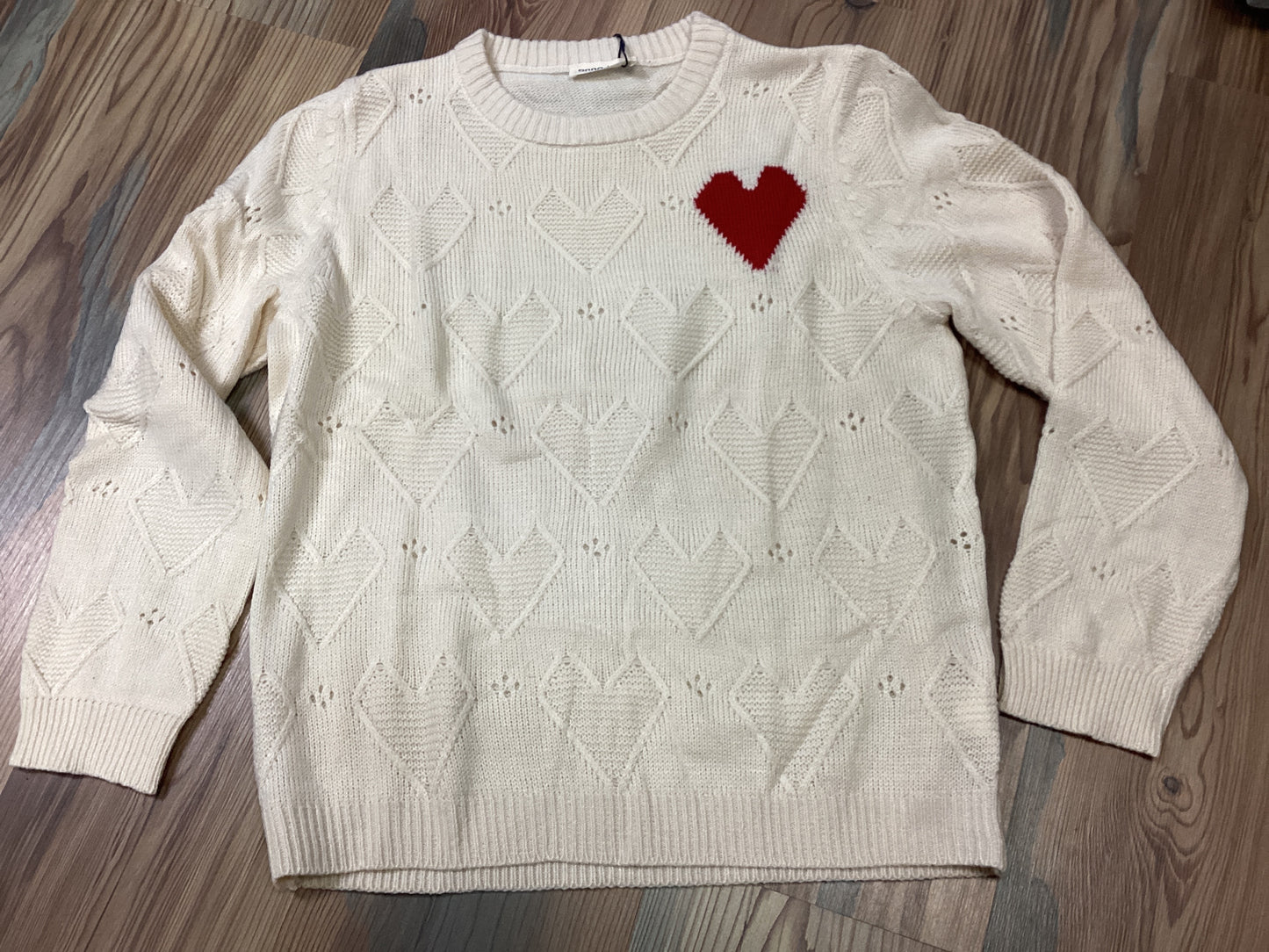 Single Red Heart Sweater