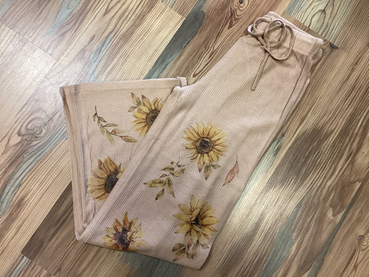 Ribbed Sunflower Pants