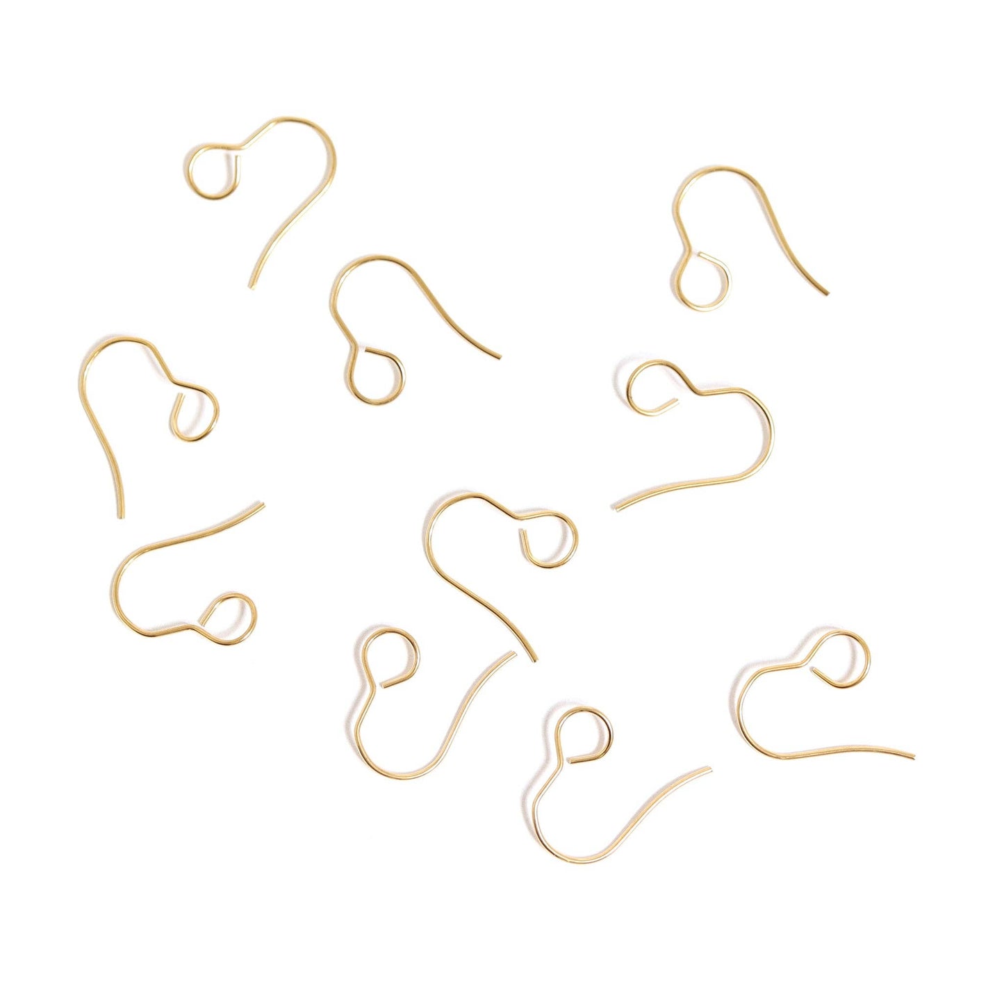 20pc 18K Gold PVD Stainless Steel Wire Earring Hooks