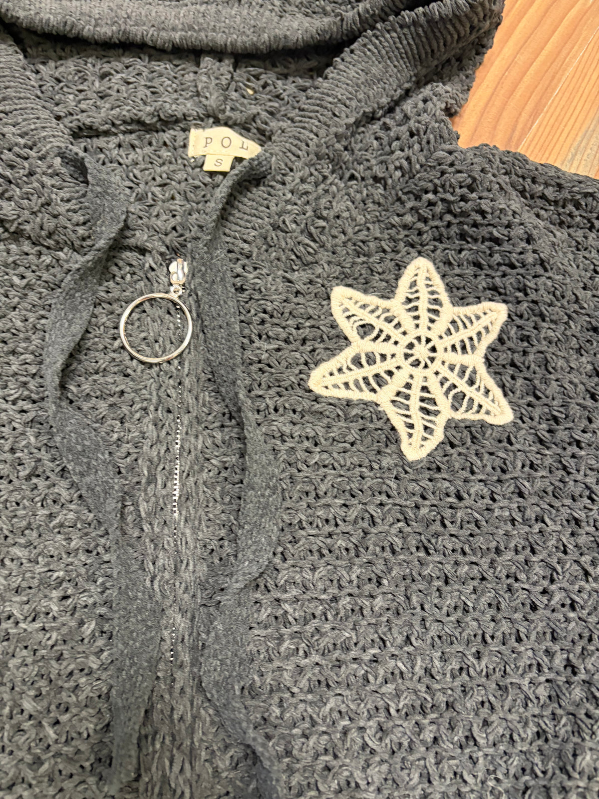 POL Star Charcoal Navy Zip Hoodie