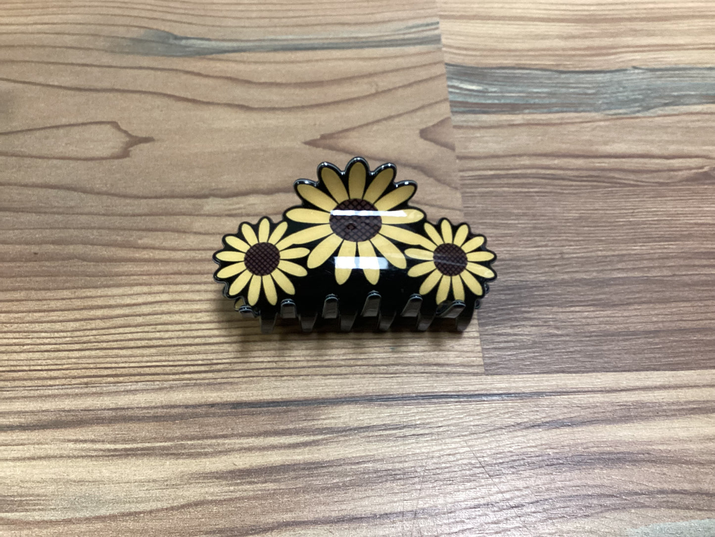 3 Sunflower Claw Clip