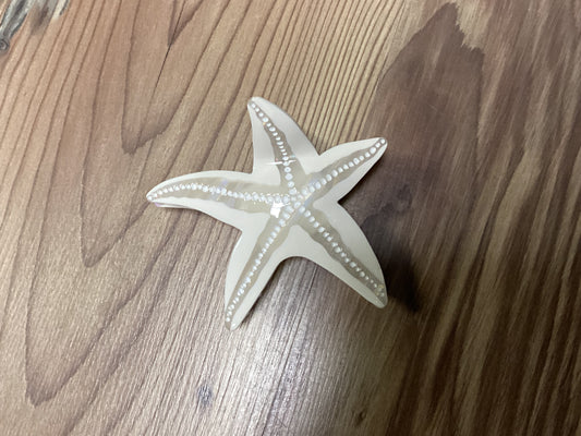 White Starfish Clip