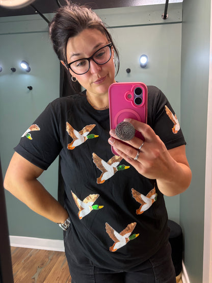 Sequin Mallard Short Sleeve