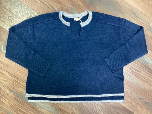 Navy V Neck Knit