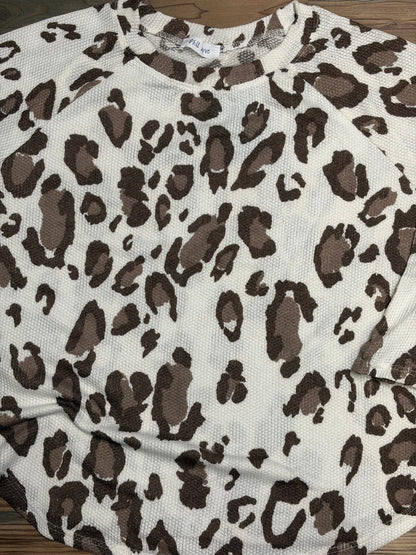 Leopard Waffle Long Sleeve