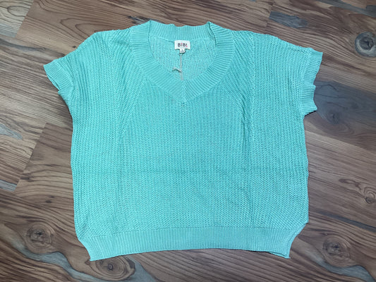 Mint V-Neck Knit Sweater