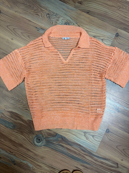 Cantaloupe Collared Knit