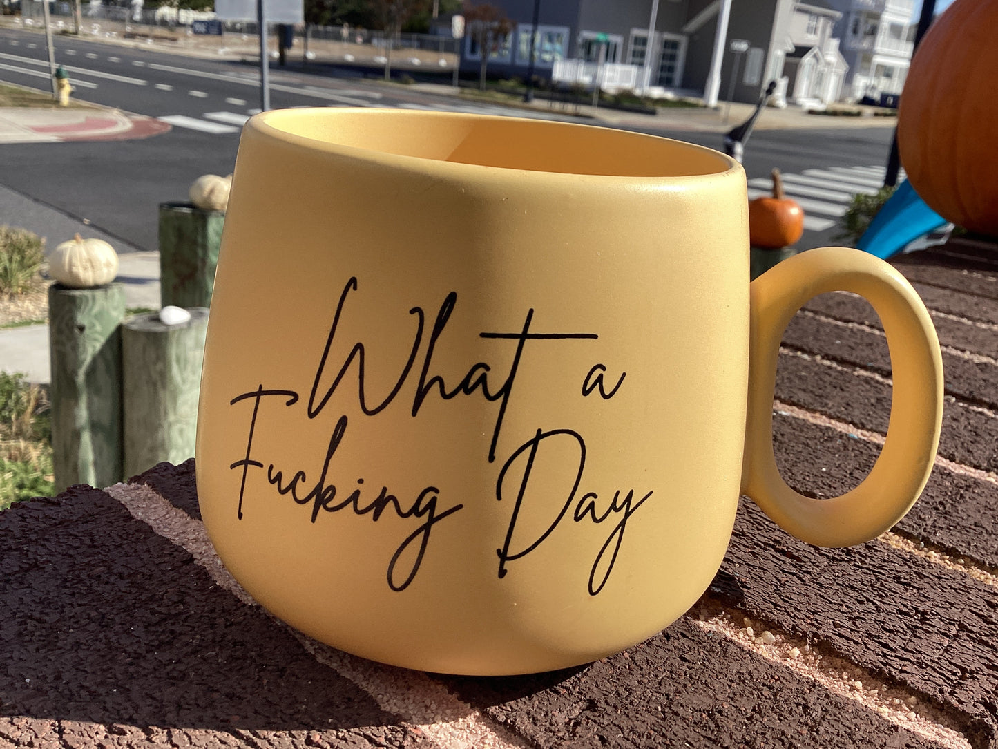 What A Fucking Day Jumbo Mug