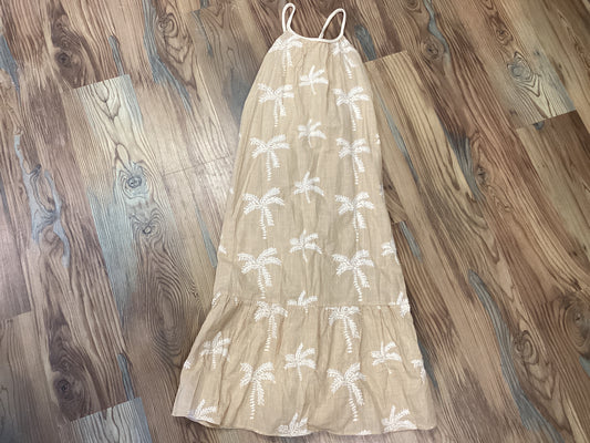 Tan Palm Tree Dress