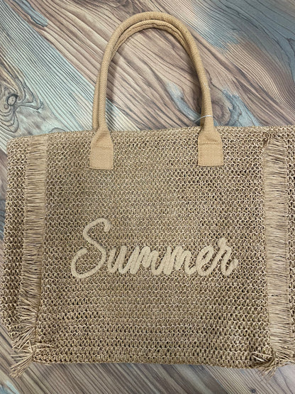Brown Summer Shimmer Tote