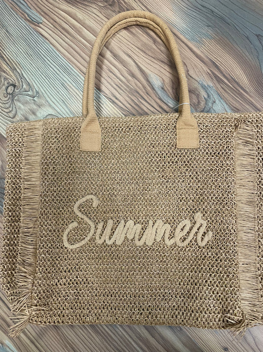Brown Summer Shimmer Tote