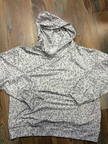 Grey Leopard Hoodie