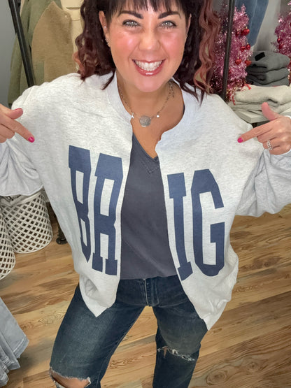 Custom Brig Split Center Crewneck