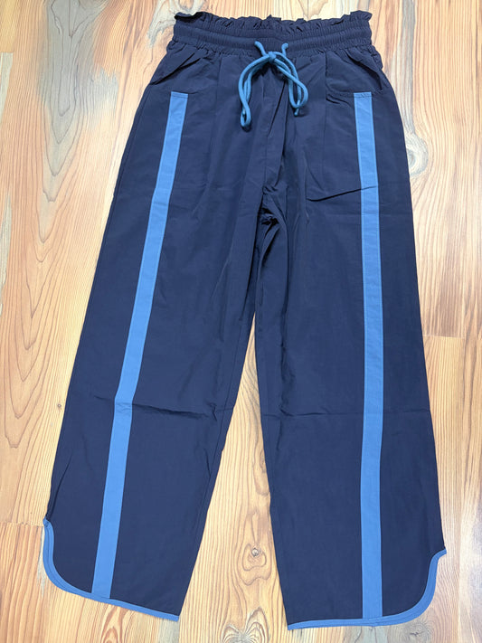 Navy Windbreaker Pants