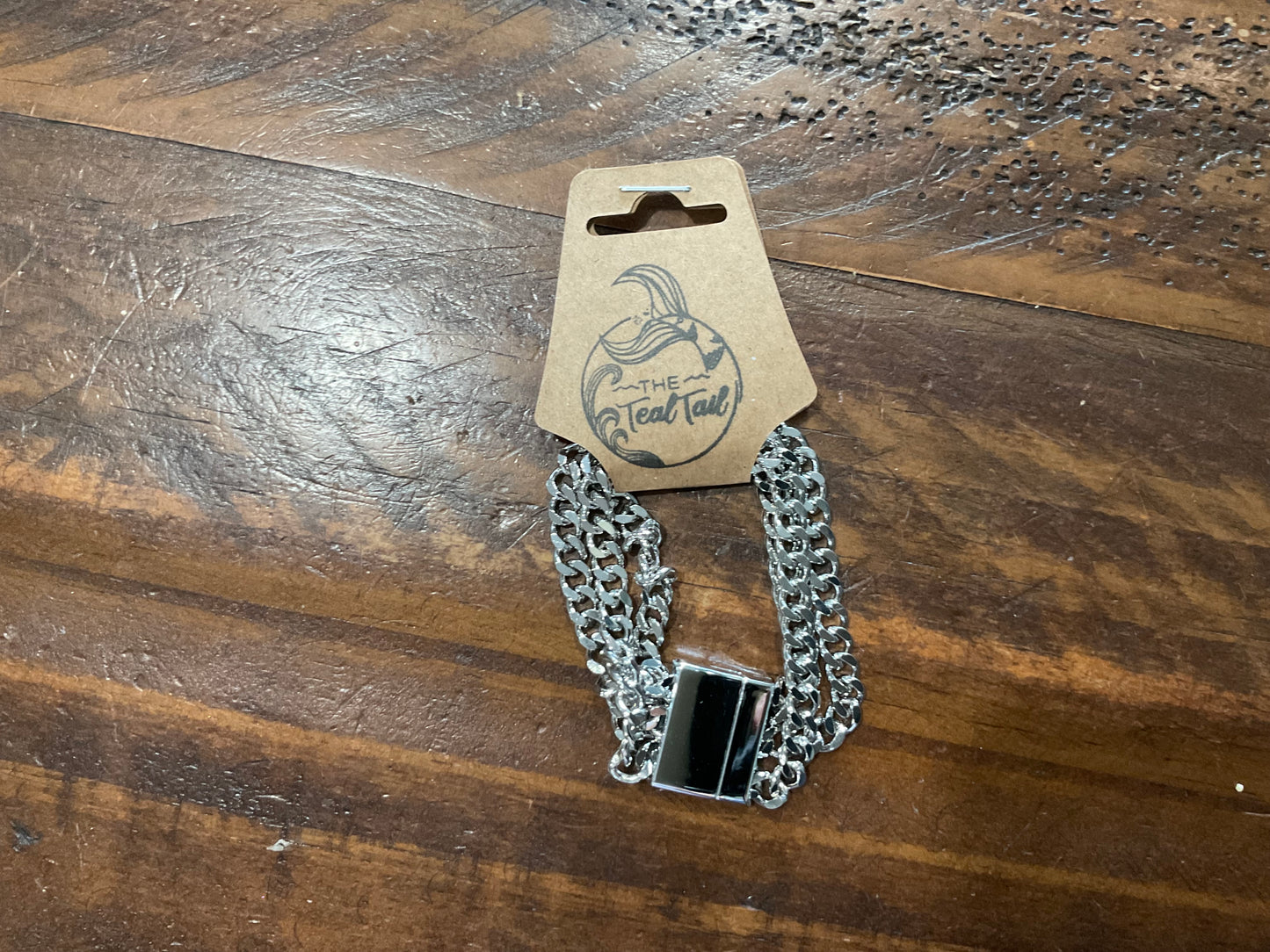 Silver Chain Magnetic Bracelet