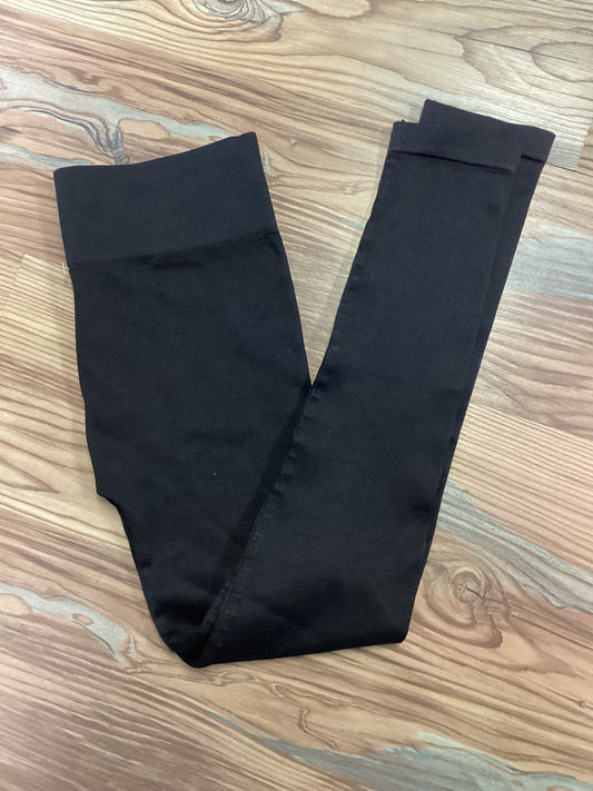 Ribbed Black Leggings