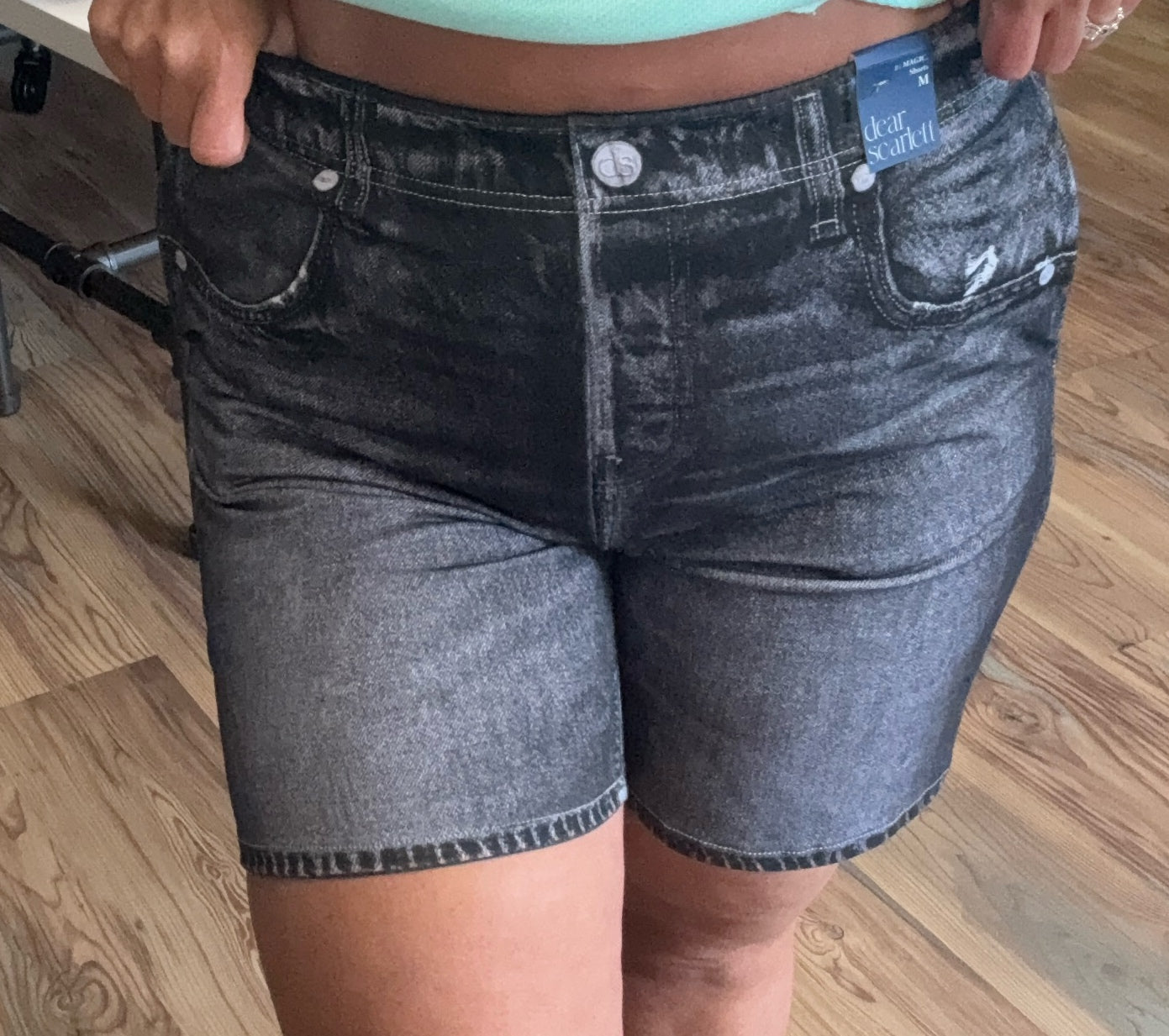 Zenim Charcoal Pull On Shorts