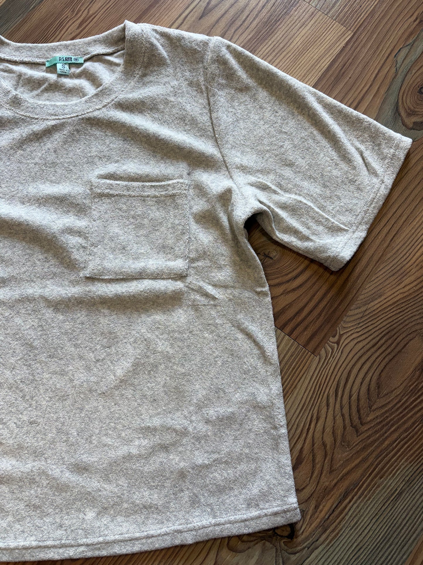 Grey Terry Crop T