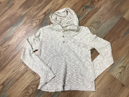 Oatmeal Knit Lace Hoodie