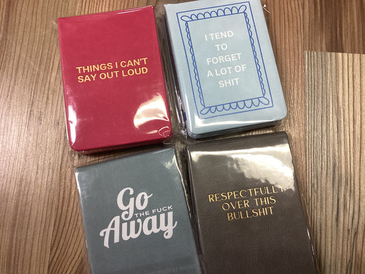 Funny Leatherette Pocket Notebook