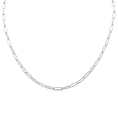 Stainless Steel Paperclip Chain Necklace