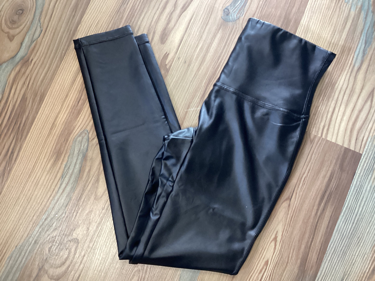 Vegan Leather High Waisted Pants