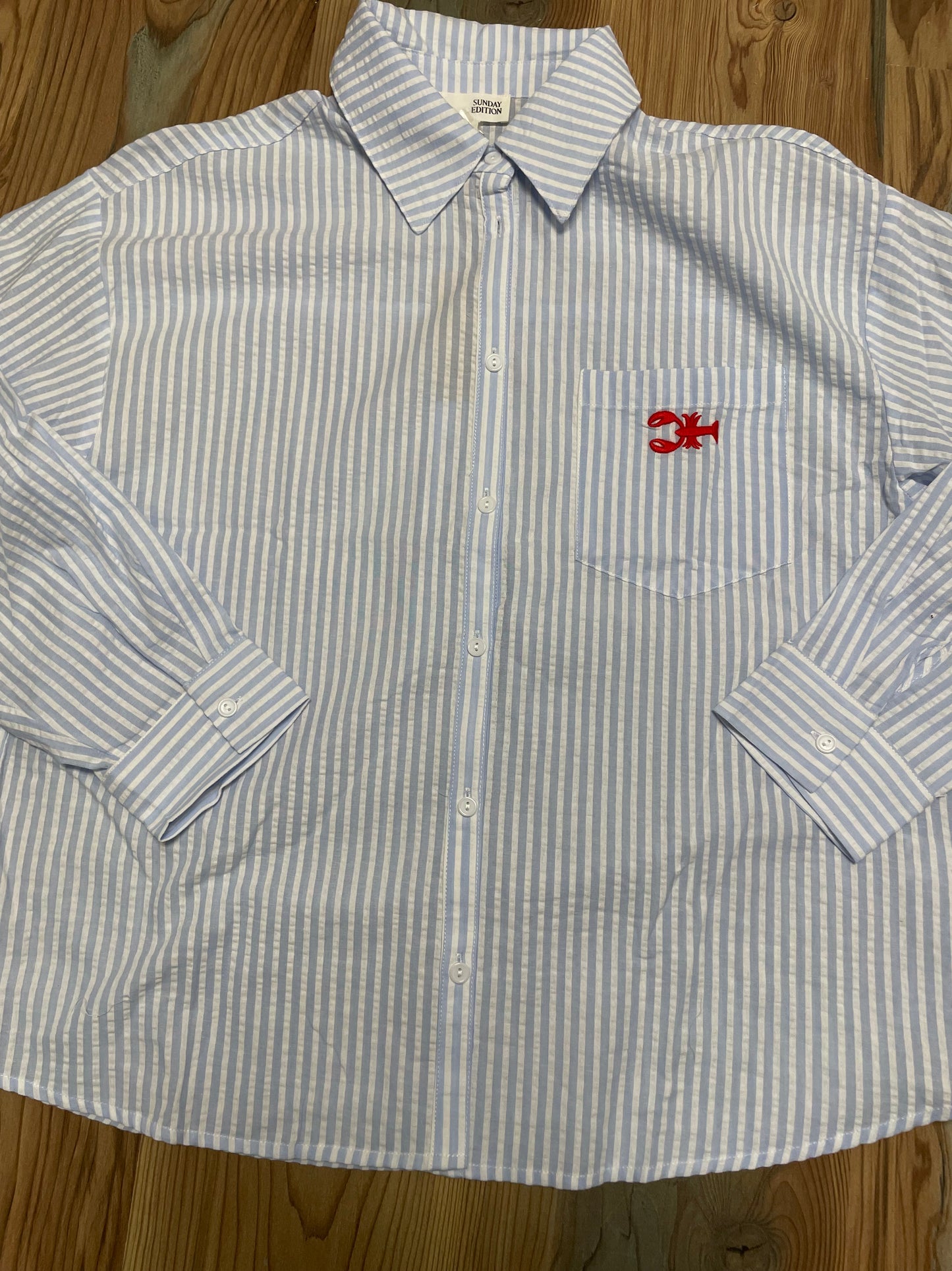 Striped Lobster Button Down