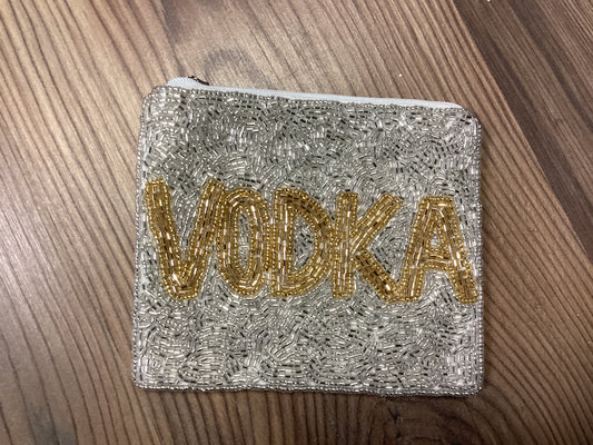 Vodka Seed Bead Coin Purse