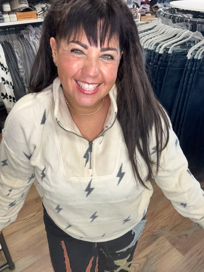Lightning Bolt Quarter Zip
