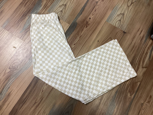 Tan Checkered Pants