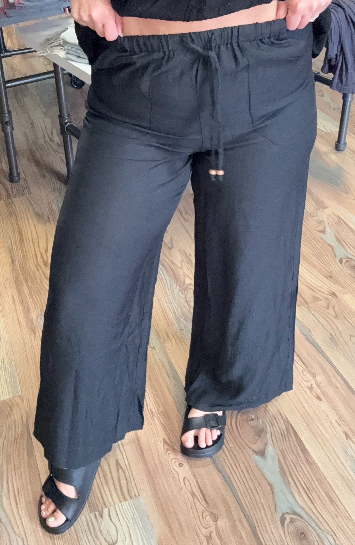 Black Wide Leg Pants