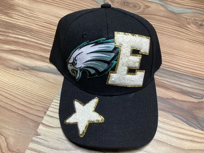 Black Custom Football Hat