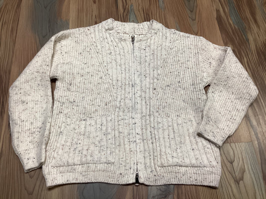 Oatmeal Zip Up Sweater One Size POL