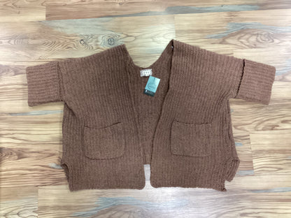 Chocolate Open Front Knit
