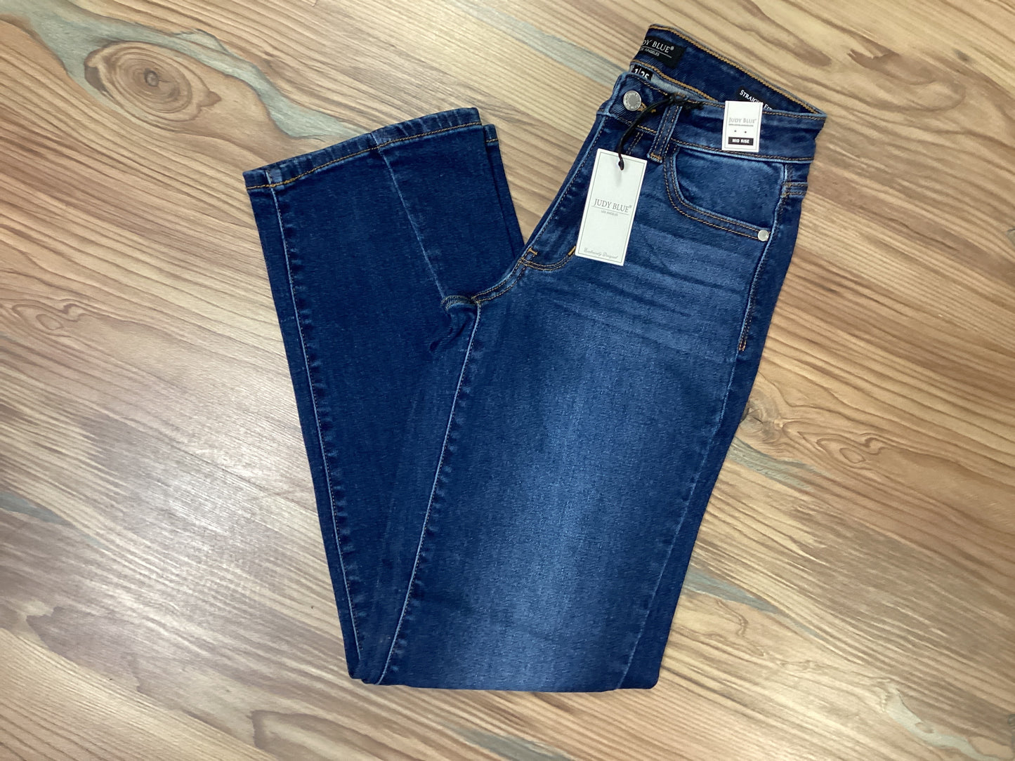 Judy Blue Mid Rise Side Seam Straight