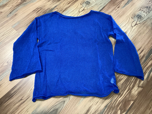 Royal Blue Boat Neck Top
