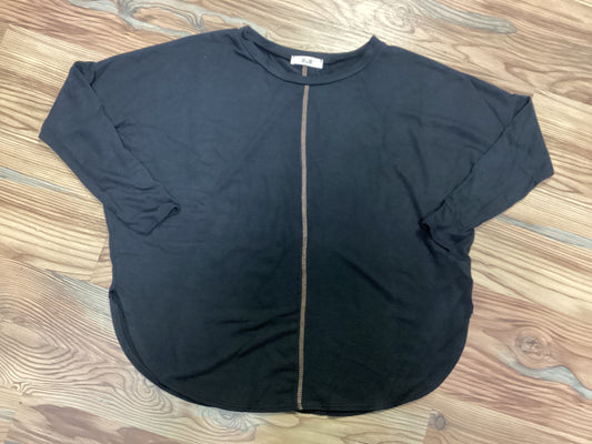 Black Reverse Stitch Dolman Tunic