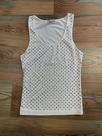 White Bling Tank