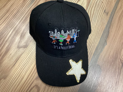 Black Custom Football Hat