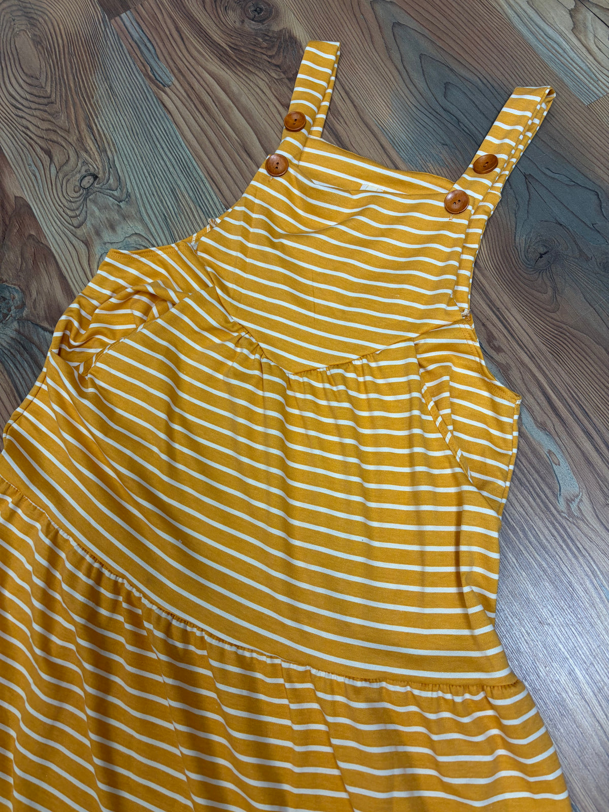 Mustard Striped Dress