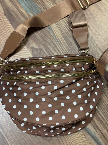 Coffee Polka Dot Nylon Sling