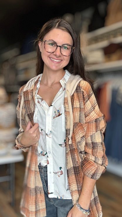 Flying Mallard Button Down
