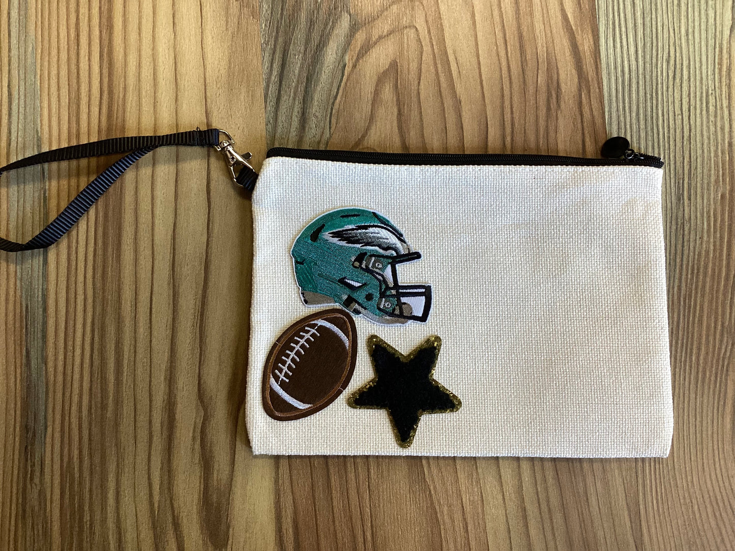 Football Custom Zip Pouch
