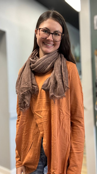 Brown Muted Scarf