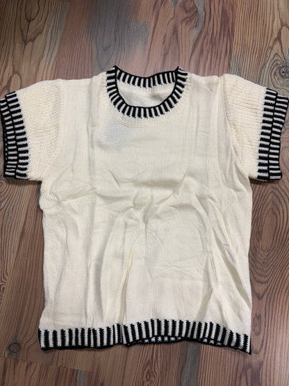 Beige Ruffle Short Sleeve
