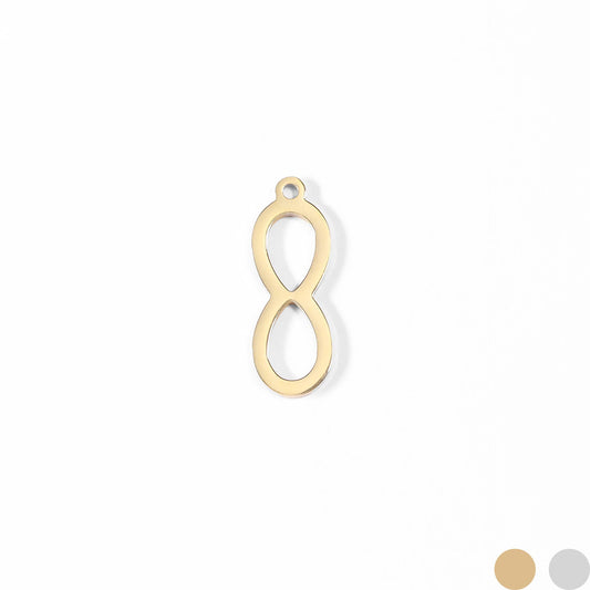 18K Gold PVD Stainless Steel Infinity Charm