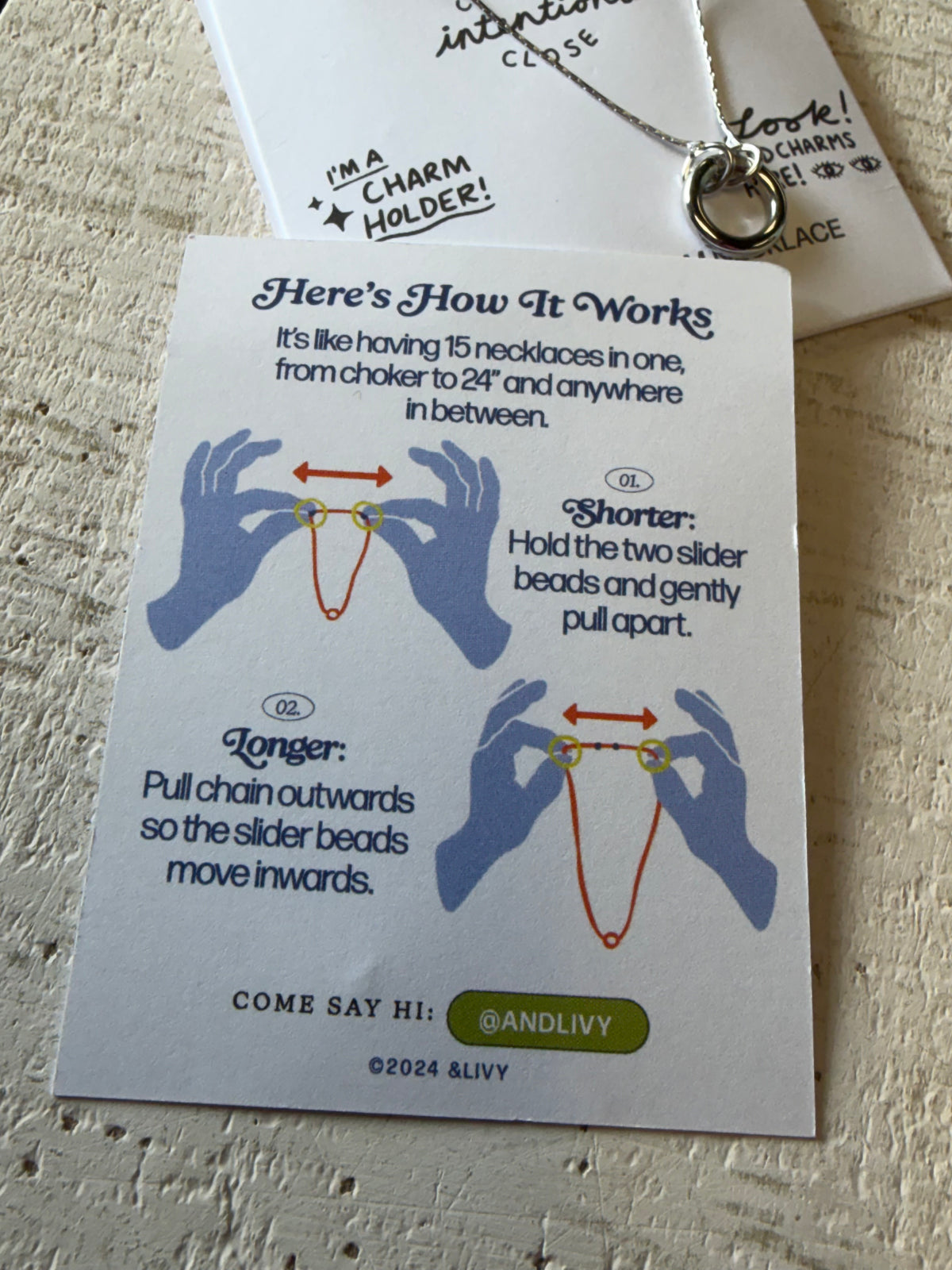 Expandable Charm Necklace