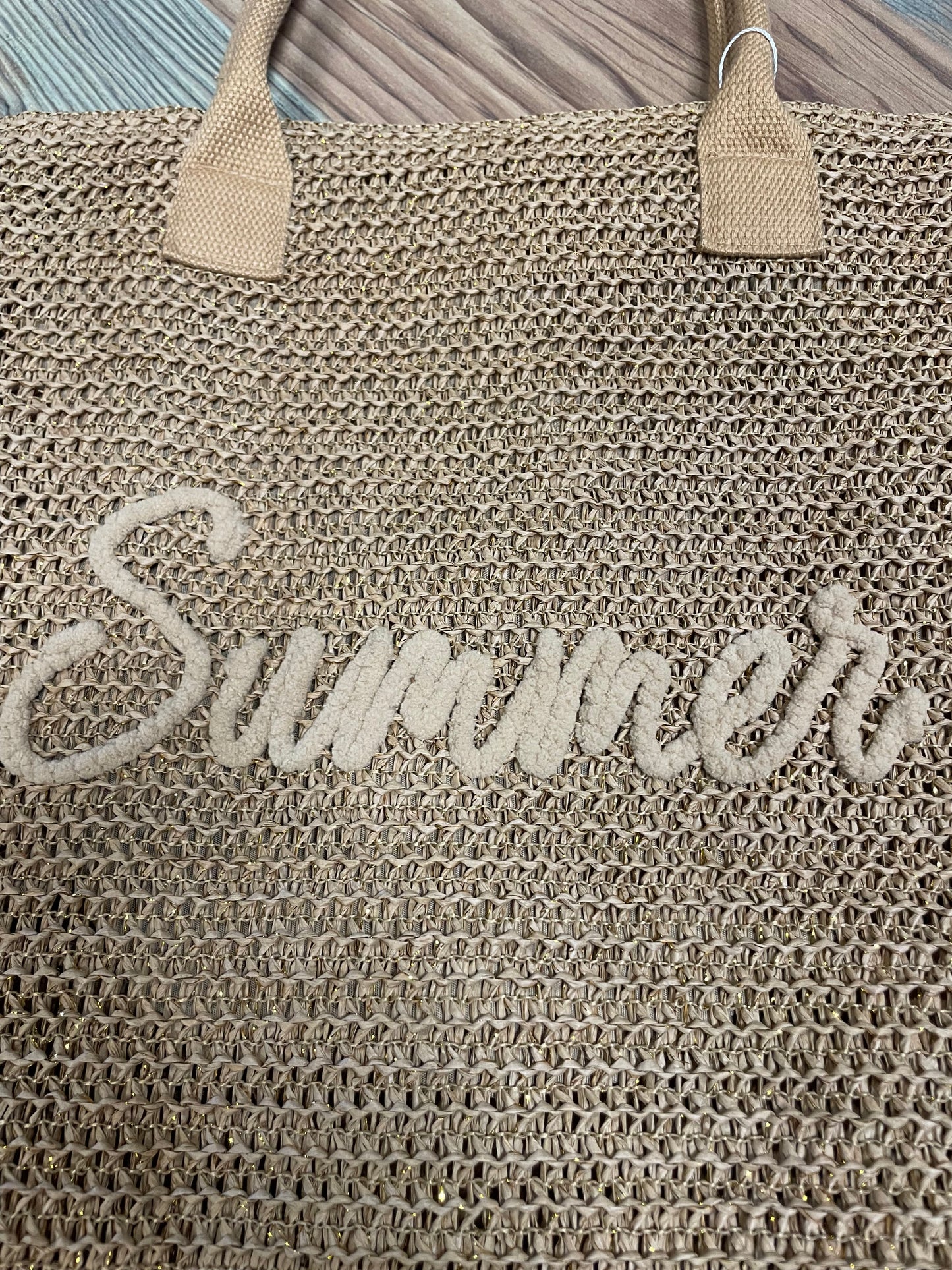 Brown Summer Shimmer Tote