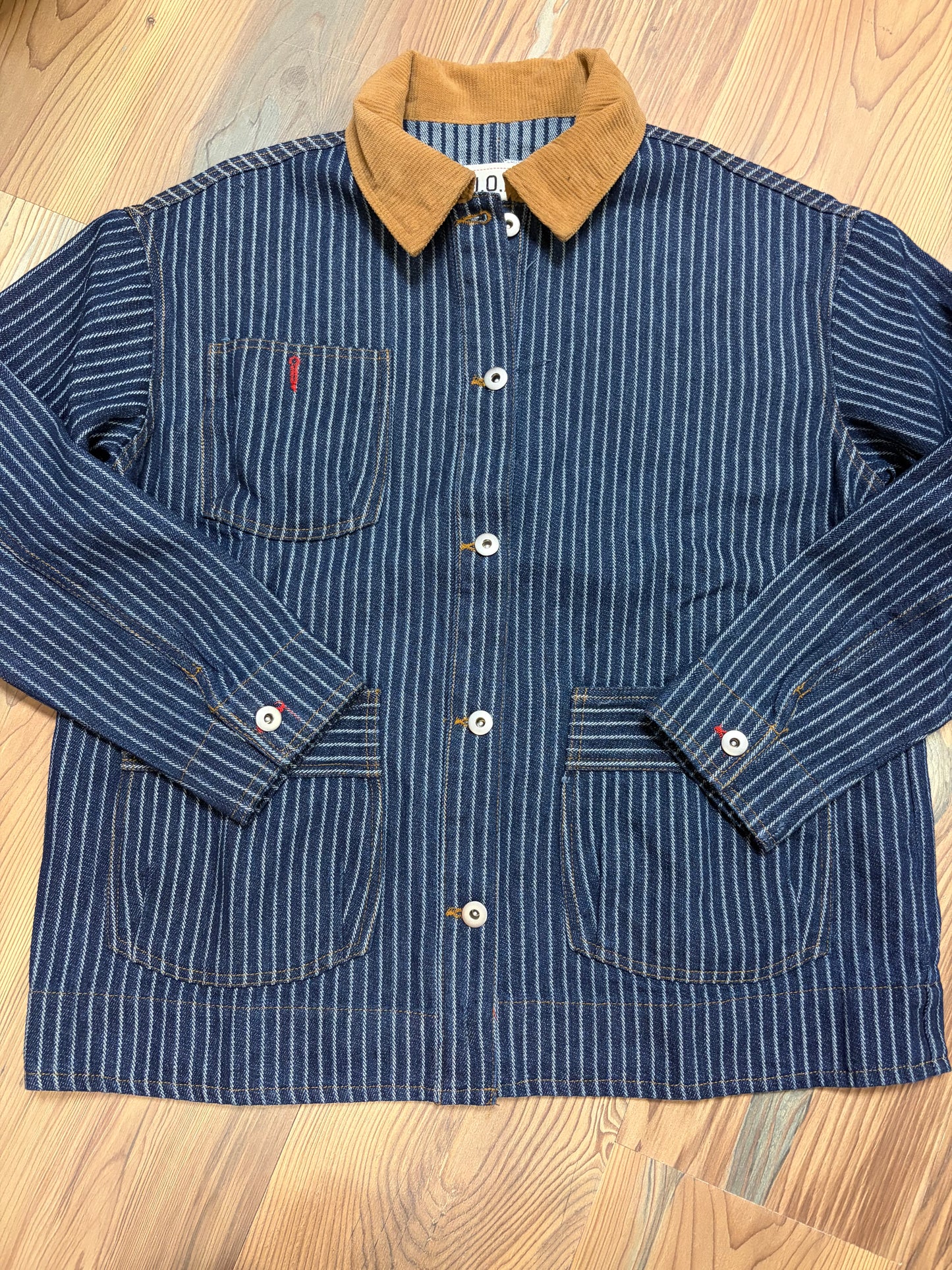 Denim Striped Barn Jacket