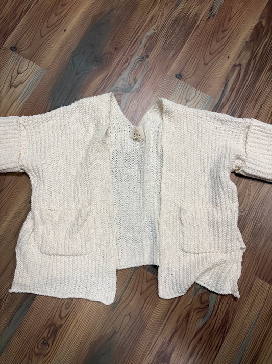 Vanilla Open Front Knit POL